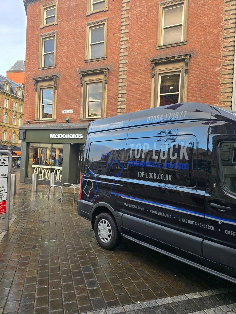 Large Laminated Glass Unit Replacement at McDonald's in Leeds