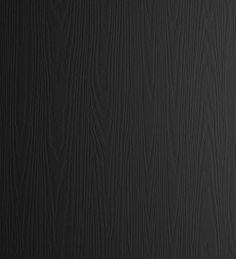 Black Woodgrain Finish
